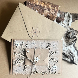 339,kartka bożonarodzeniowa z kopertką na opłatek
