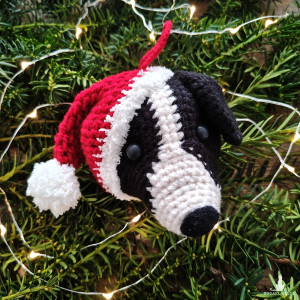 Border collie - świąteczna ozdoba dla miłośników psów!