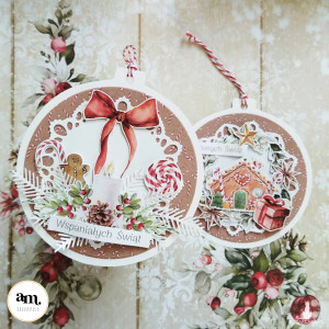 Kartka bombka ze stroikiem KBN-01