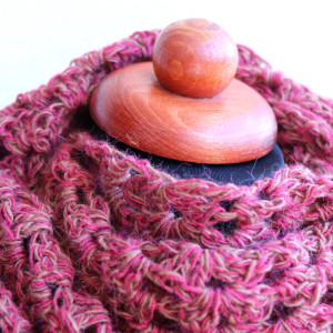 Chusta apaszka na szydełku Anielka