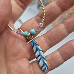 naszyjnik koralikowy Boho