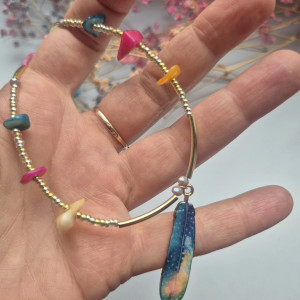 naszyjnik koralikowy Boho