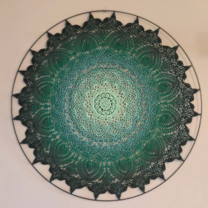 Duża szydełkowa mandala / serweta