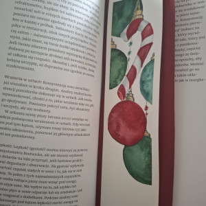 Zakładka do książki Świąteczna Nowy rok Boże Narodzenie