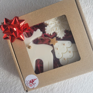 Box upominkowy ze świecami sojowymi handmade