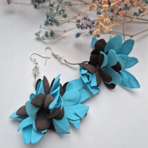 Kolczyki kwiaty boho energetyczne