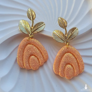 "Selene"- kolczyki z gliny polimerowej.