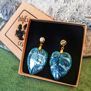 Kolczyki z glinki polimerowej monstery