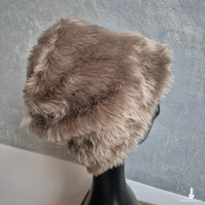 Futrzana  sztuczne futro brązowa płowa