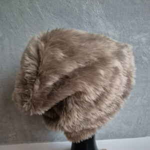 Futrzana  sztuczne futro brązowa płowa