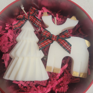 Uroczy zestaw świec sojowych