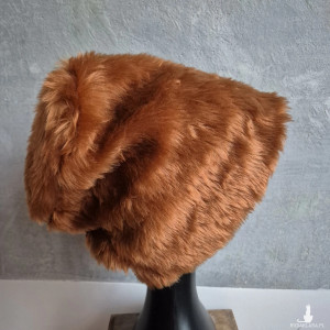 Futrzana  sztuczne futro ruda