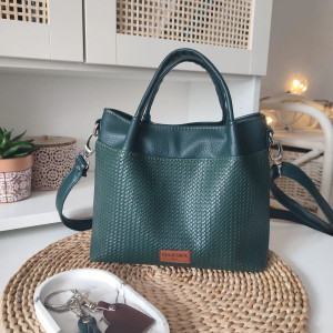 Tote bag zielona plecionka