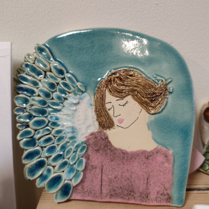 Anioł ceramiczny