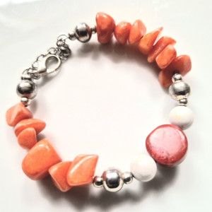 Bransoletka uniwersalna pomaranczowa