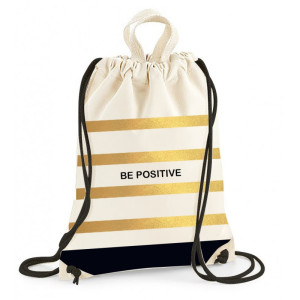 nowy workoplecak, płócienny workolepak, złoty workoplecak, worek z płótna, płócienny worek, złoty plecak, płócienny plecak, plecak w złote pasy, workoplecak w paski