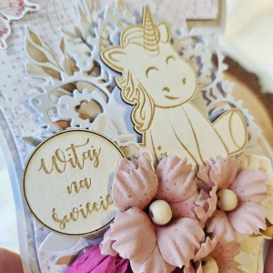 Kartka w kształcie dziecięcego body bodziak 3