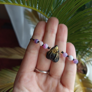 bransoletka pszczółki z agatem. idealna na prezent, magic, fantasy, goblincore, fairycore