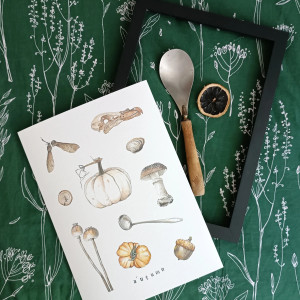 Autumn ilustracja A4