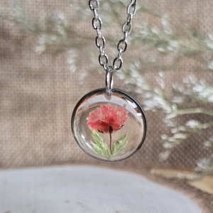 Wieczne kwiaty zawieszka z suszonymi kwiatami