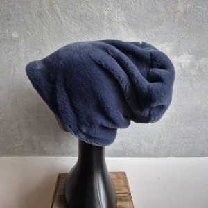 Futrzana  sztuczne futro niebieska