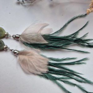 Kolczyki pióra długie