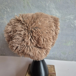 Futrzana  sztuczne futro brązowa