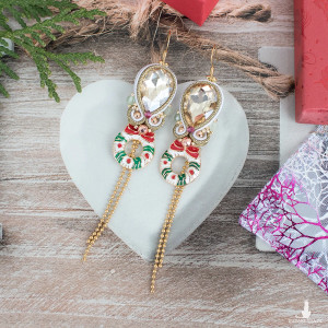 Świąteczne Kolczyki sutasz