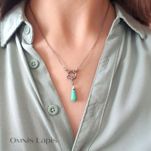 Minimalistyczny wisiorek - magnezyt