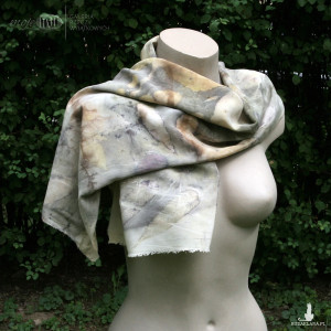 Szal Eko-druk VII - jedwab