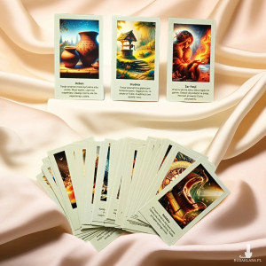 Karty Oracle "Szeptana Moc Natury" + e-book z instrukcją i  ćwiczeniami