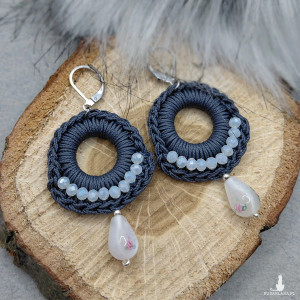 „FRANKIE” kolczyki szydełkowe