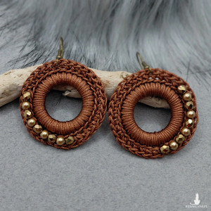 „CLAIRE” kolczyki szydełkowe