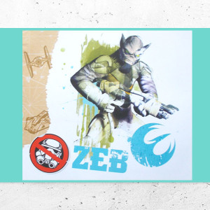 nowy plakat star wars, Zeb plakat A4, gwiezdne wojny plakat dla nastolatka, star wars plakaty, gwiezdne wojny obrazek A4, fajne plakaty z filmów, plakat do pokoju chłopca, plakat dla chłopca,
