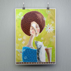 Plakat "Chwila spokojnej melancholii" 30x42 cm