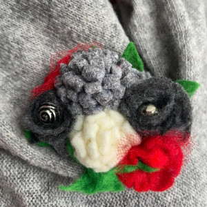 Bukiecik z filcu