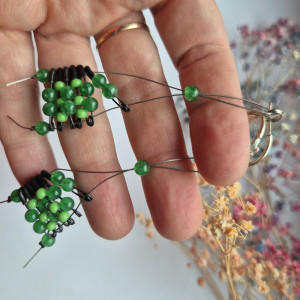 Kolczyki zielone leciutkie