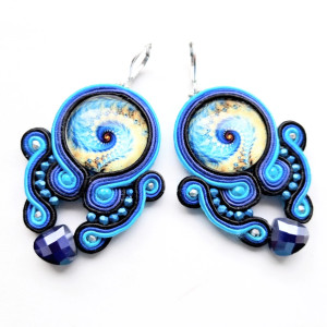 Baltic  kolczyki sutaszowe