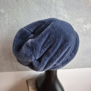 Futrzana  sztuczne futro niebieska