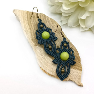 "LEONIE" kolczyki makramowe