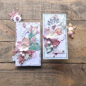 Zestaw kartek świątecznych  - 2 sztuki