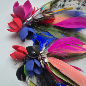 Kolczyki pióra boho energetyczne