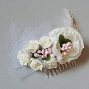 Kwiaty do włosów - stroik