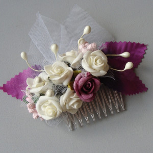 Grzebyk do włosów z fioletowym akcentem