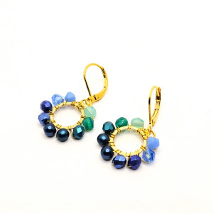 Wiszące kolczyki koła 1