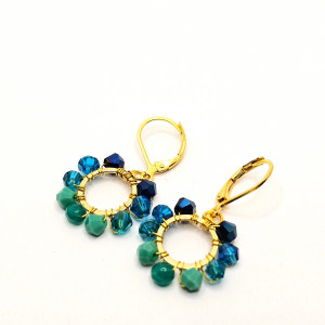 Wiszące kolczyki koła 6