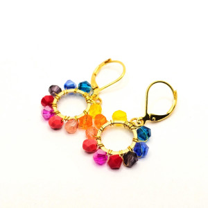 Wiszące kolczyki koła 7