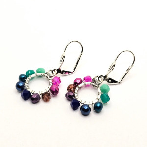 Wiszące kolczyki koła 19