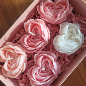 Uroczy zestaw upominkowy świec sojowych