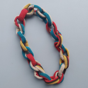 Naszyjnik dzianinowy łańcuch